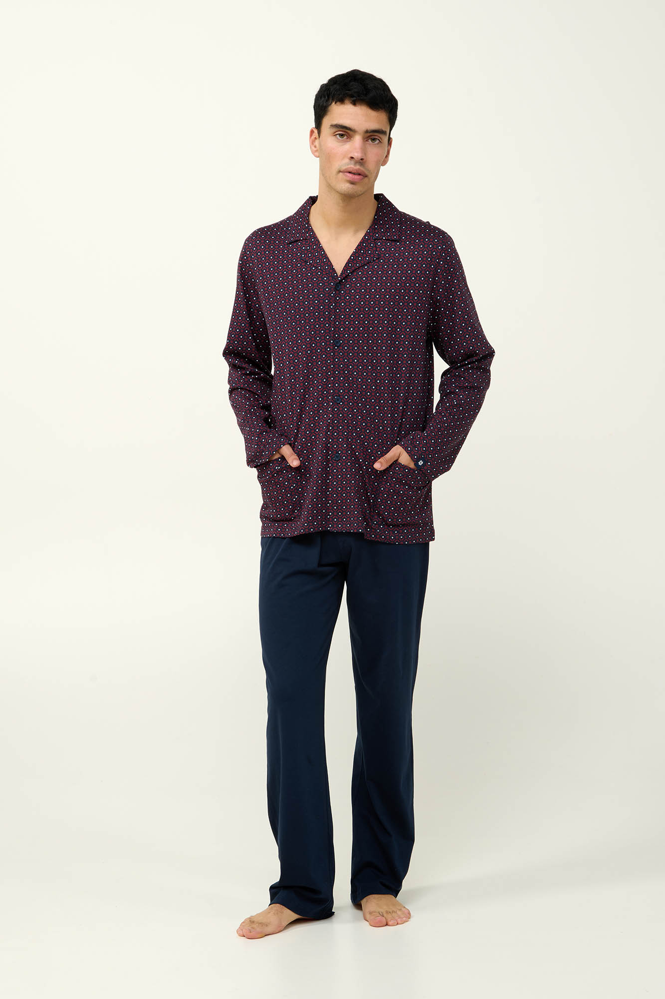 Ανδρική Βαμβακερή Κουμπωτή Πυτζάμα