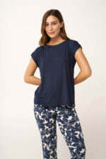 Γυναικεία Micromodal Πυτζάμα Κάπρι Παντελόνι - Image 2