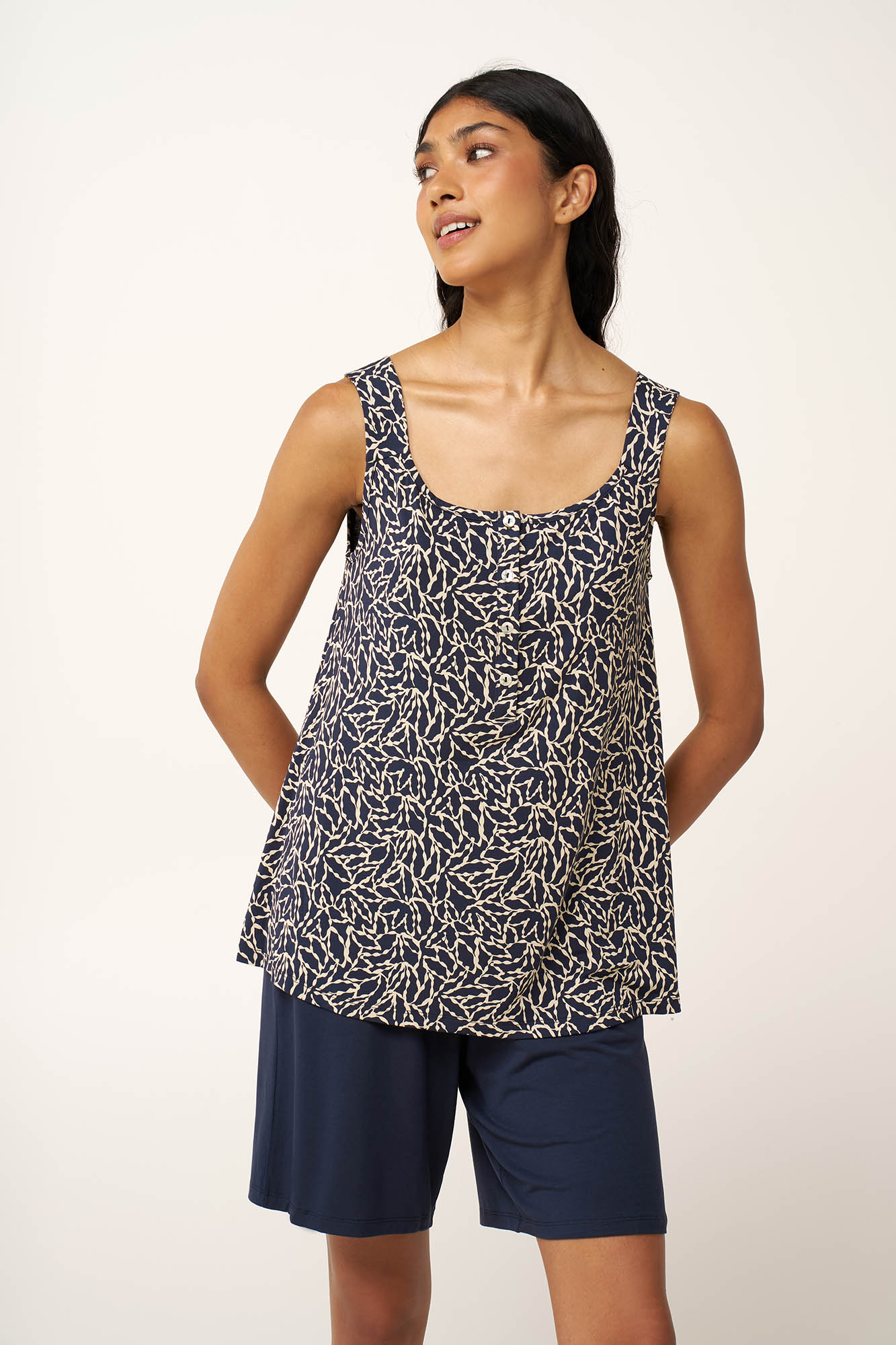 Γυναικεία Πυτζάμες Micromodal με Πατιλέτα