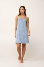 Φλοράλ Νυχτικό Micromodal με Τιράντες - Image 2