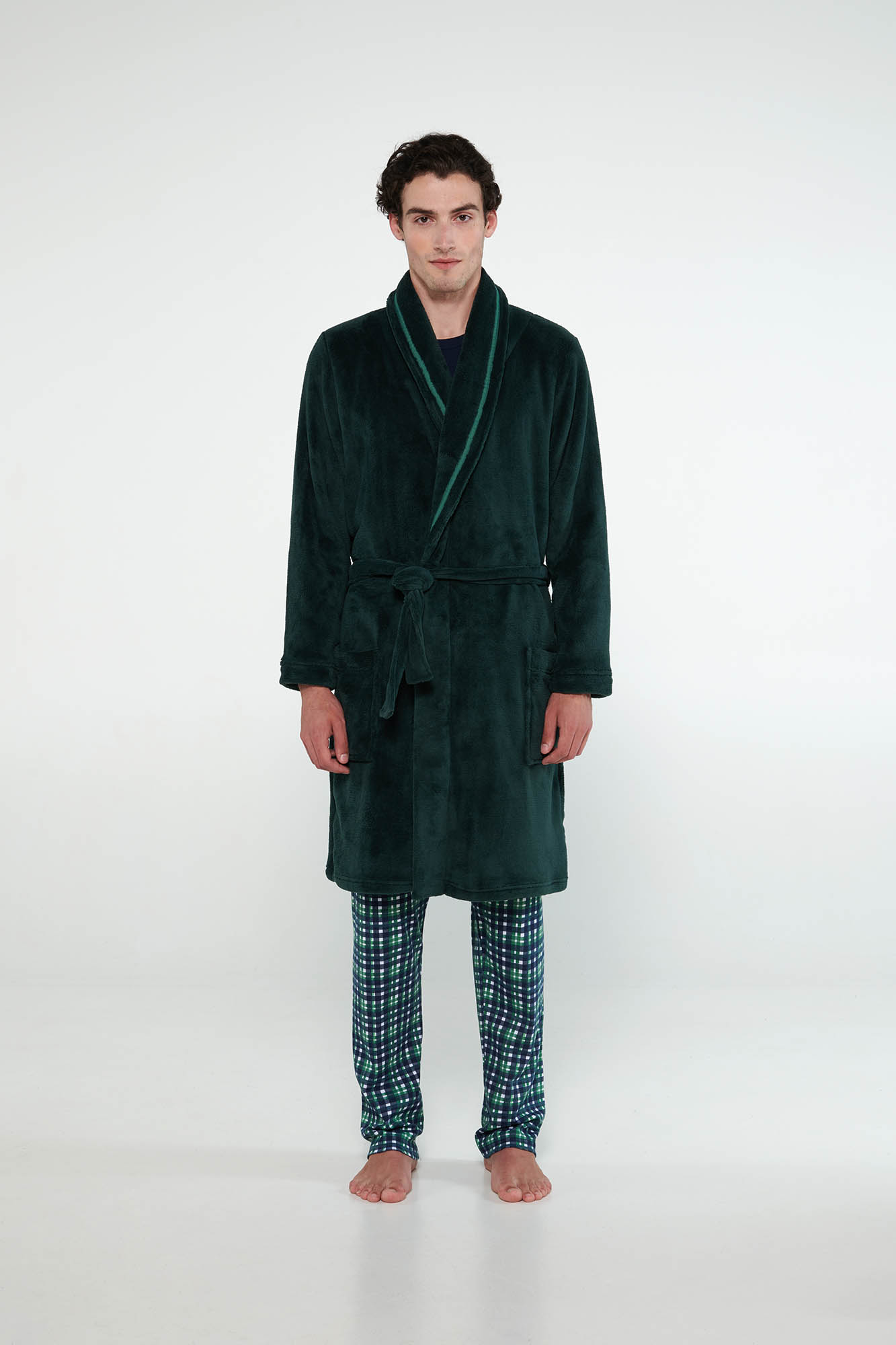 Μονόχρωμη Σταυρωτή Ρόμπα