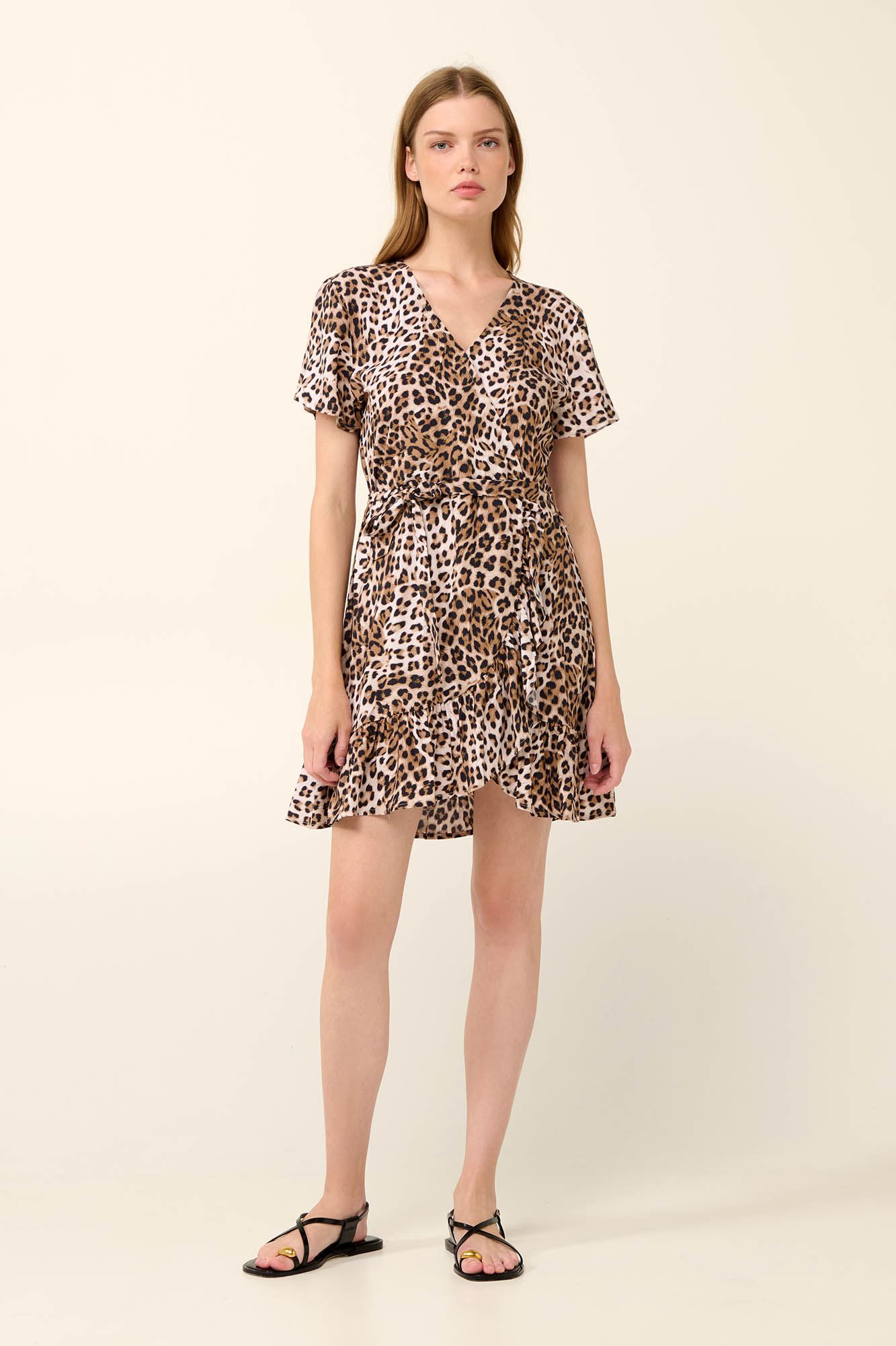 Καλοκαιρινό Λεοπάρ Φόρεμα από Ποπλίνα