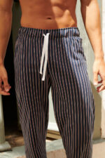 Ριγέ Μακρύ Παντελόνι - Image 8