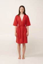 Γυναικείο Σταυρωτή Βαμβακερή Ρόμπα - Image 2