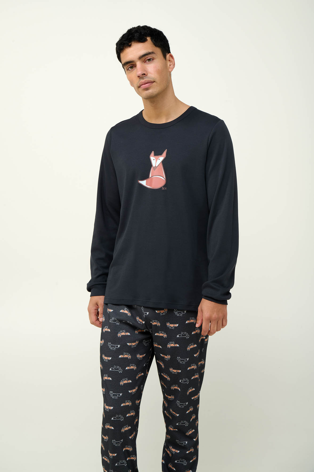 Ανδρική Βαμβακερή Πυτζάμα με Μανσέτες