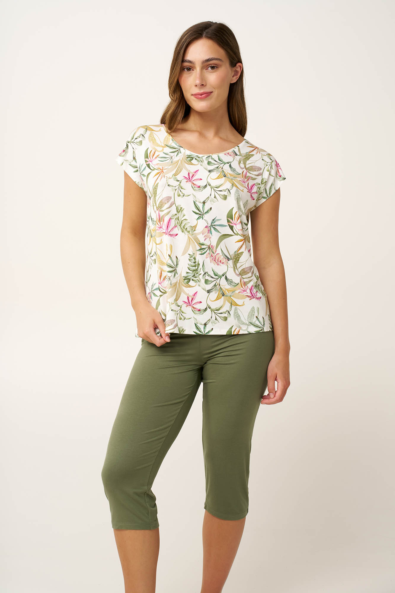 2_0822204557 Γυναικεία Micromodal Botanical Πυτζάμα