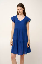 Μονόχρωμο Καλοκαιρινό Φόρεμα από Γάζα - Image 2