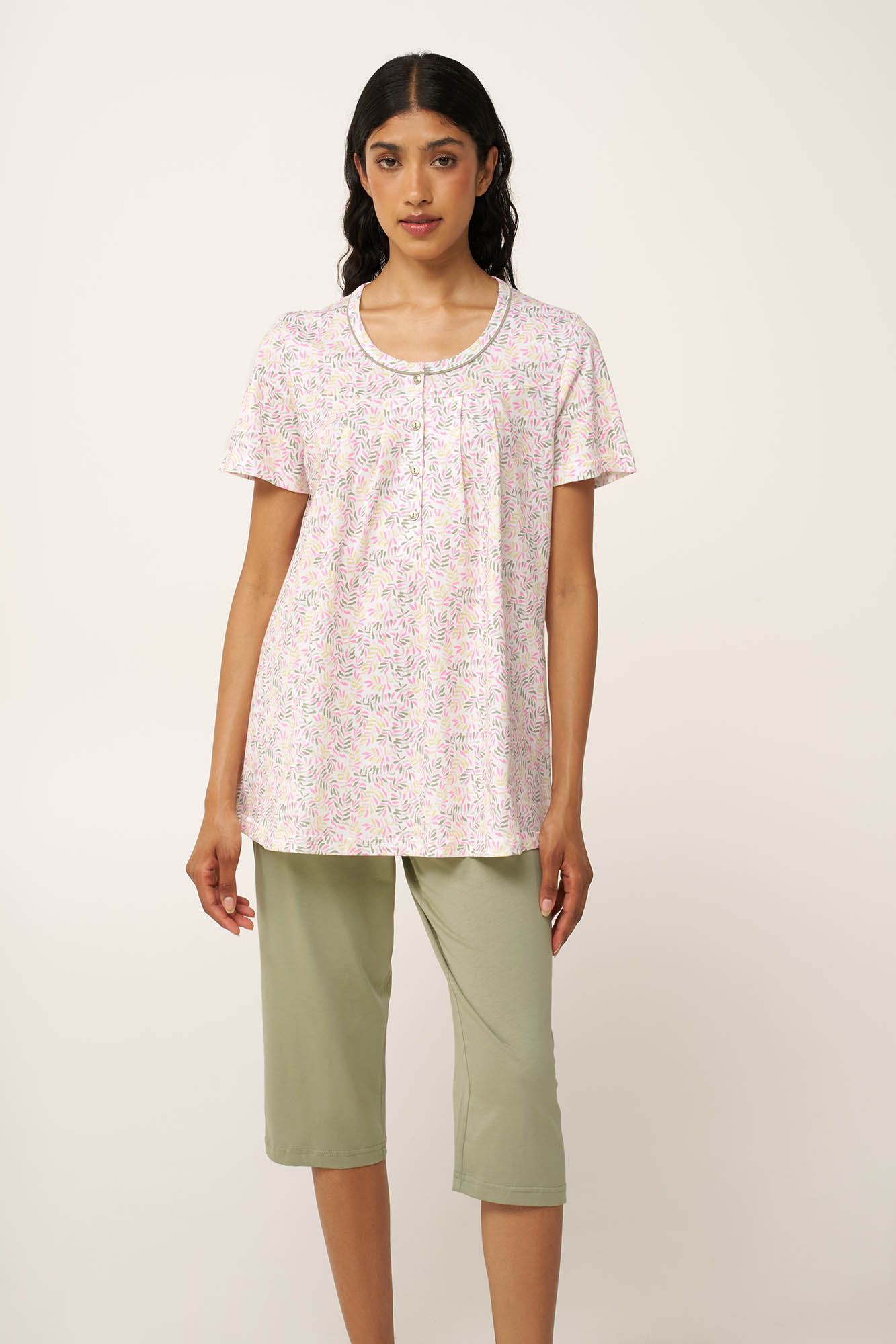 Γυναικεία Βαμβακερή Πυτζάμα με Πατιλέτα