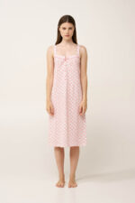 Βαμβακερό Νυχτικό με Τιράντες - Image 2