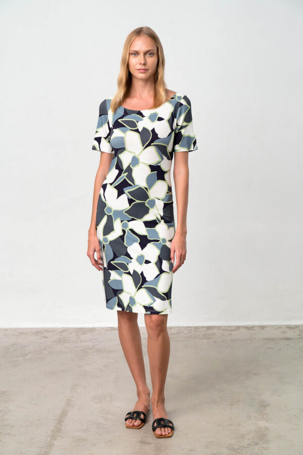 Φόρεμα Με Κοντό Μανίκι