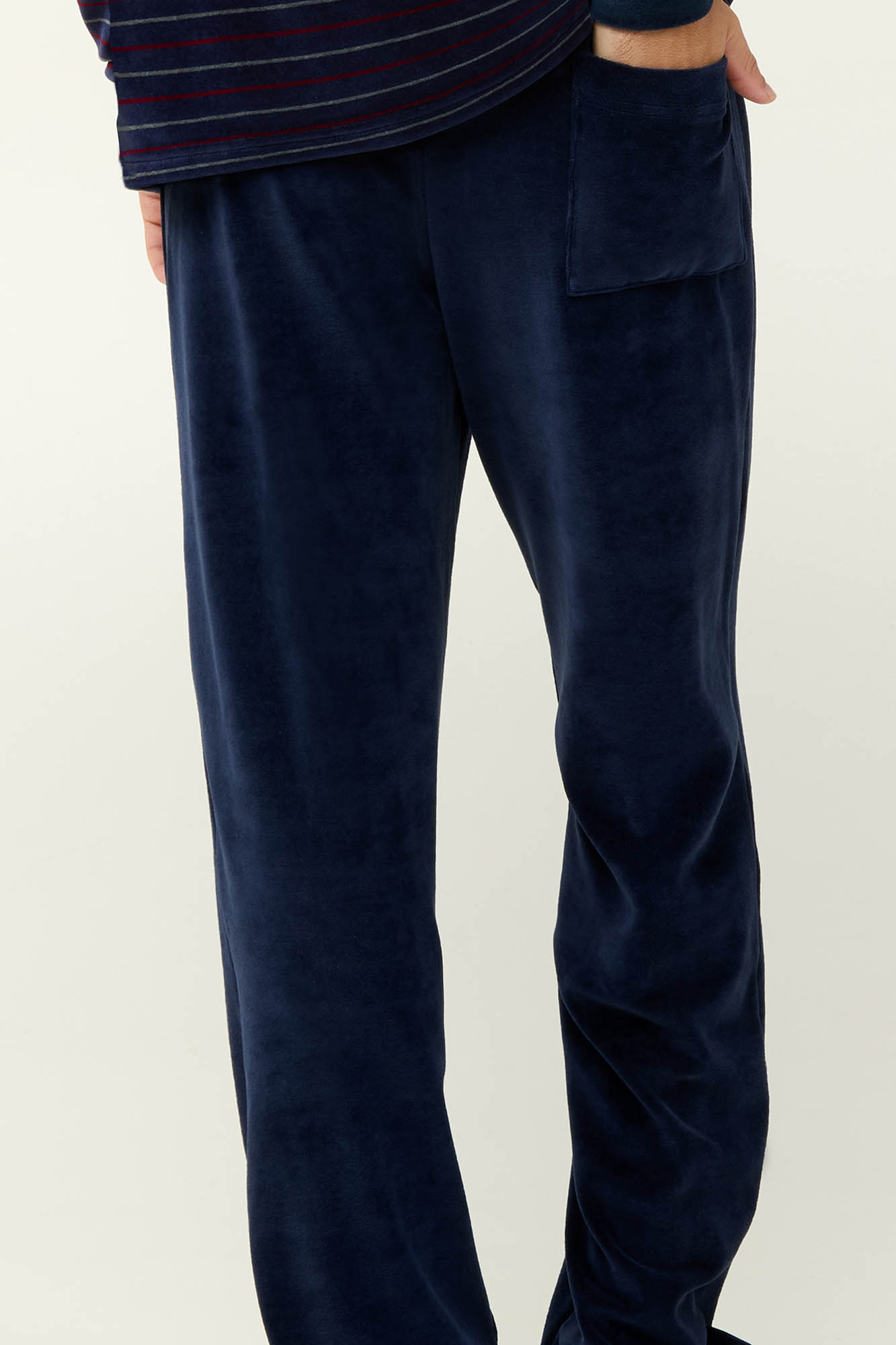 Ανδρική Velvet Πυτζάμα με Μανσέτες