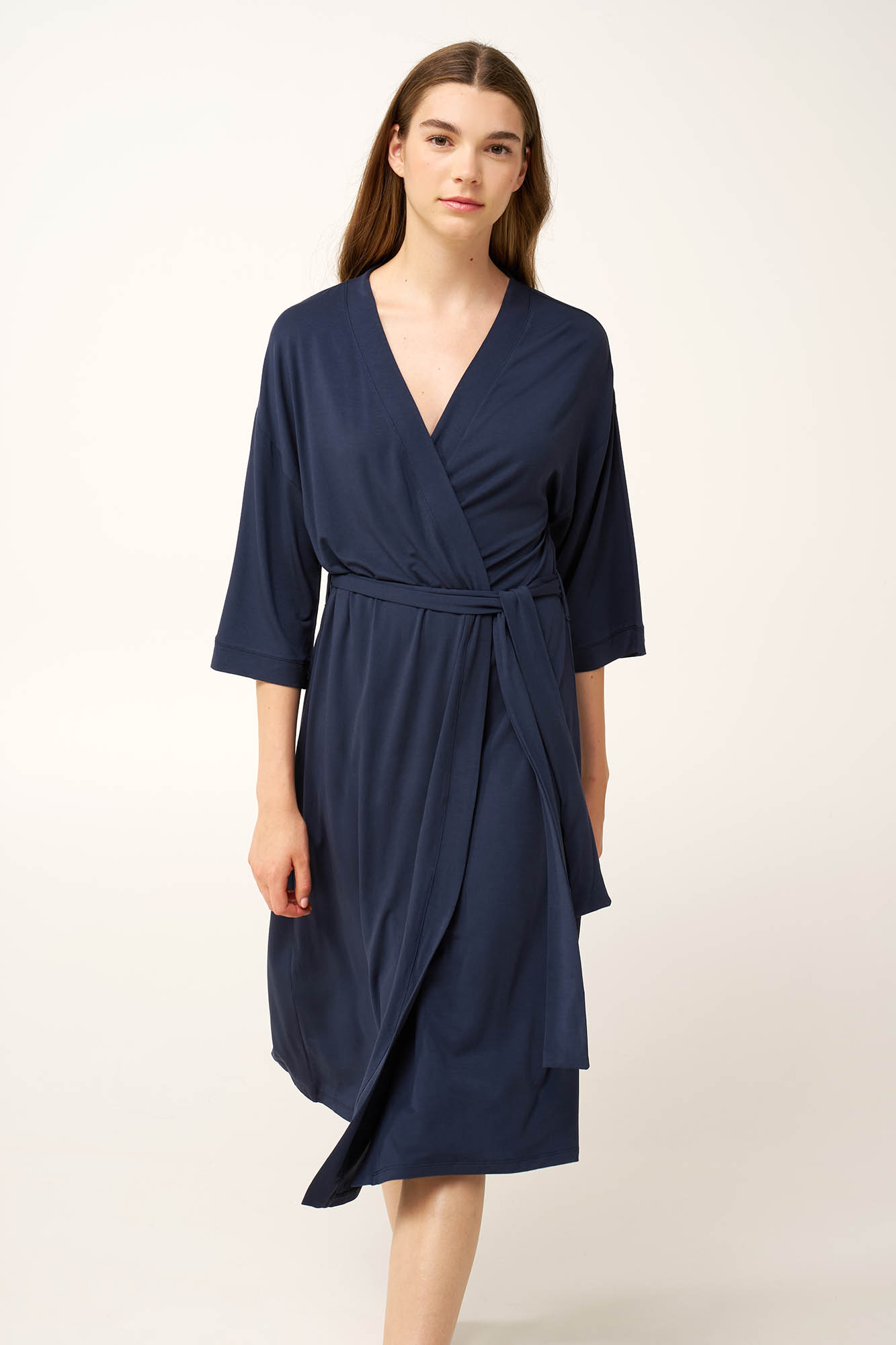 Μονόχρωμη Γυναικεία Ρόμπα Micromodal