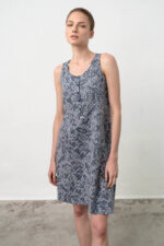 Εμπριμέ Νυχτικό με Κουμπιά - Image 2