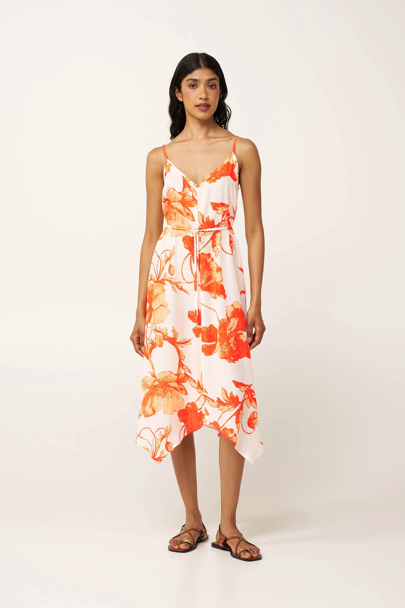 Μακρύ Καλοκαιρινό Φλοράλ Φόρεμα Ποπλίνα