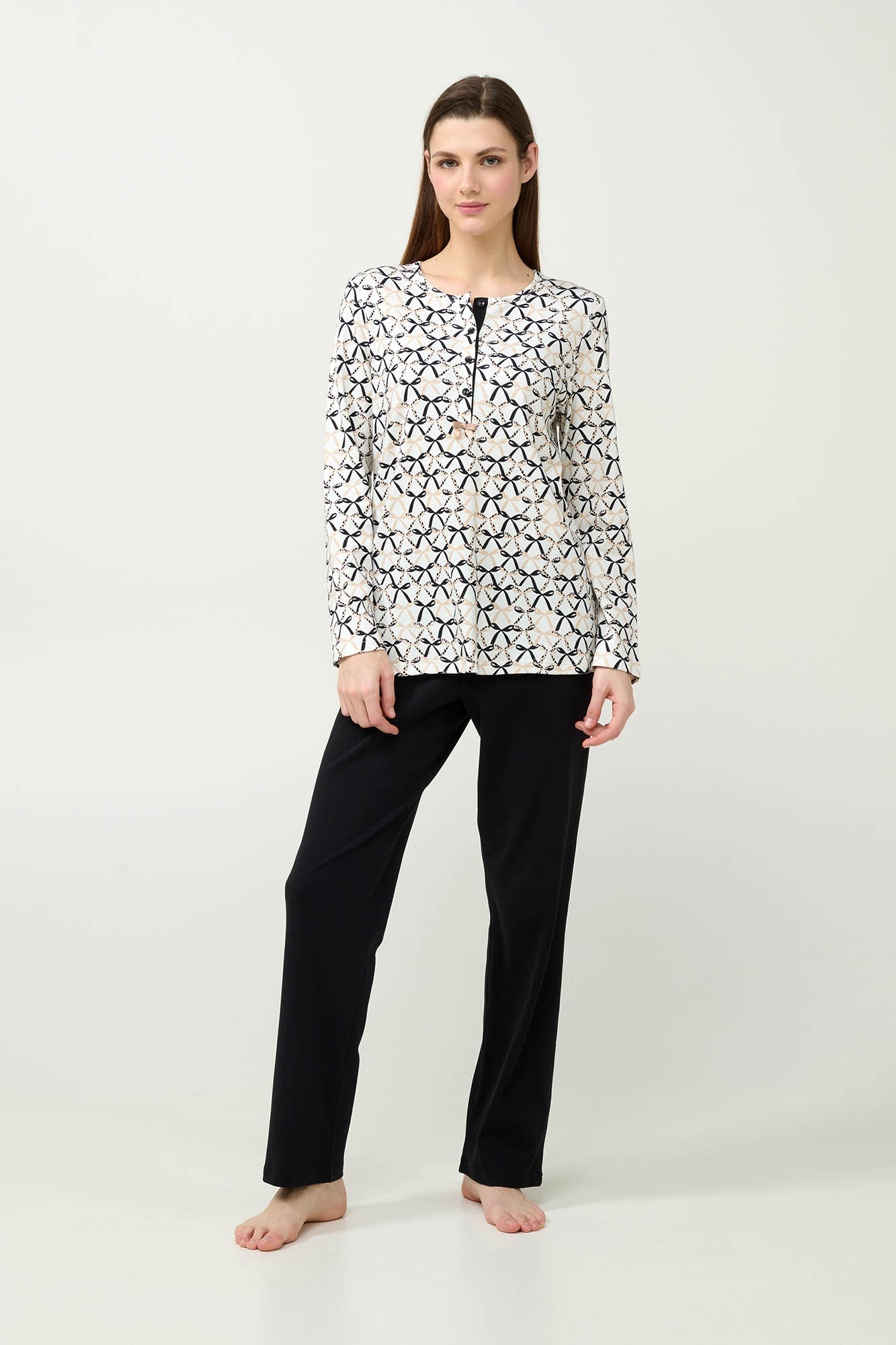 Βαμβακερή Γυναικεία Πυτζάμα με Πατιλέτα