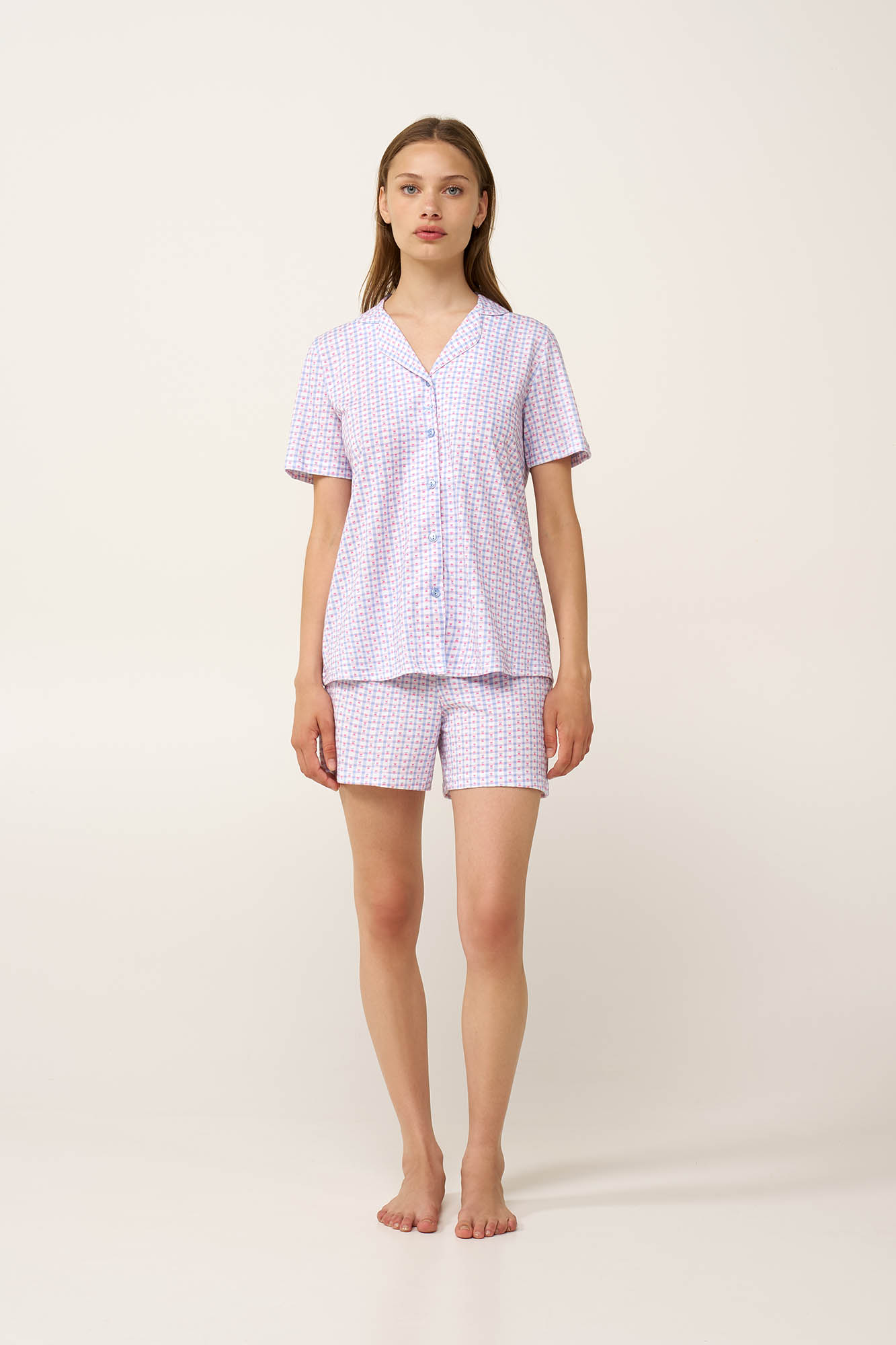 Γυναικεία Βαμβακερή Κουμπωτή Πυτζάμα