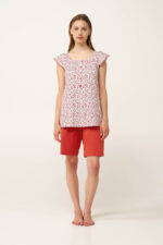 Βαμβακερή Γυναικεία Πυτζάμα με Πατιλέτα - Image 2