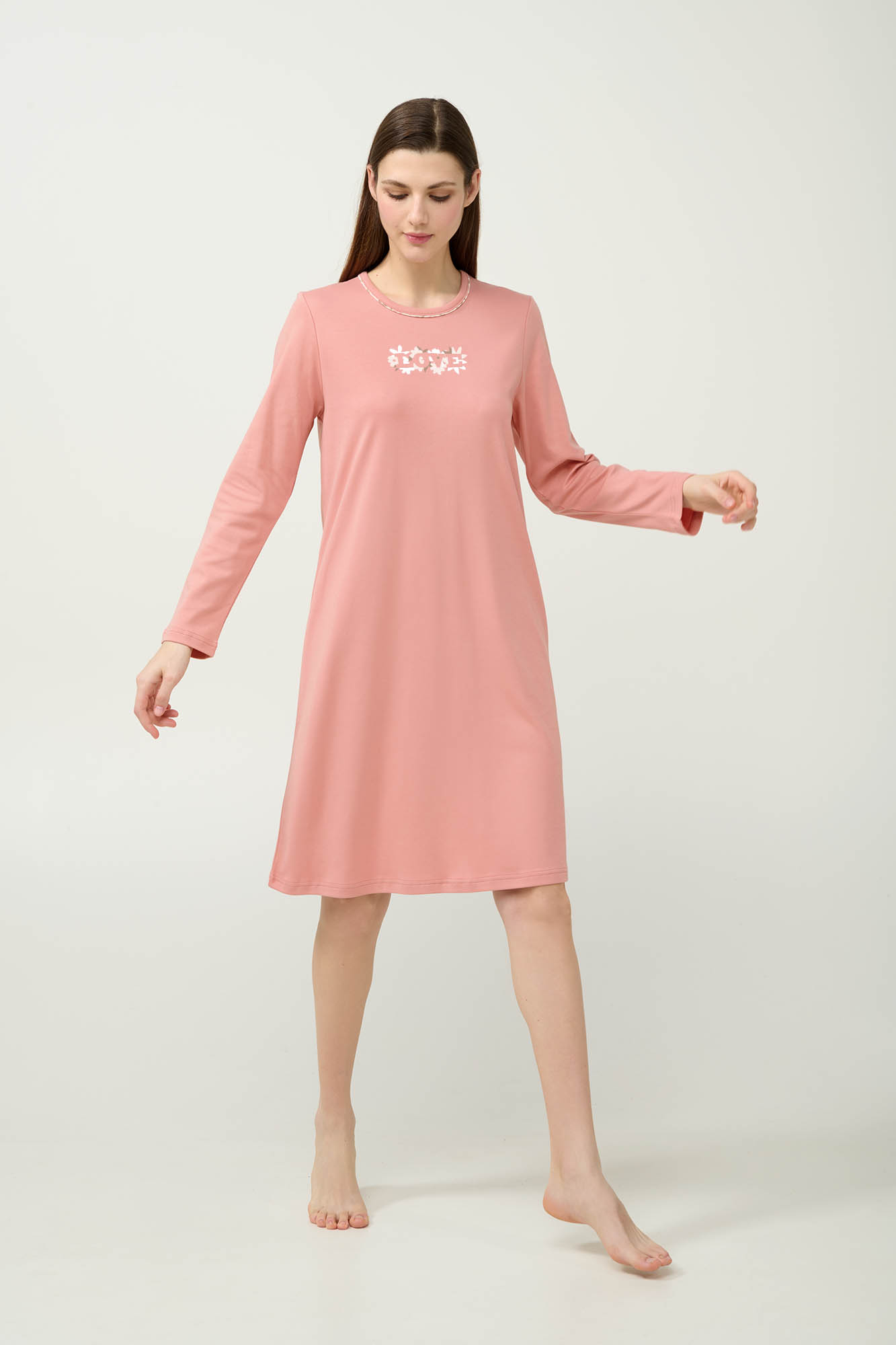 Χειμερινό Γυναικείο Βαμβακερό Νυχτικό