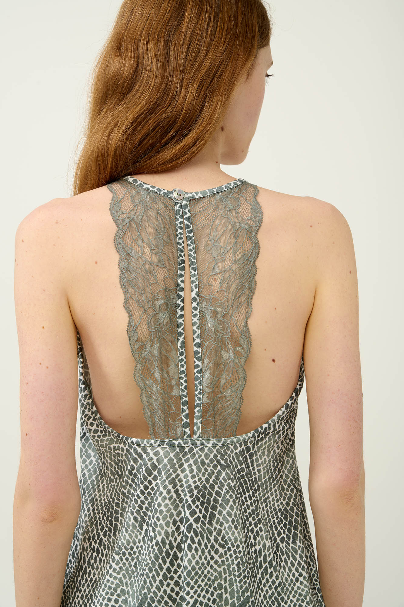 Νυχτικό Micromodal με Πλάτη από Δαντέλα