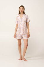 Γυναικεία Βαμβακερή Κουμπωτή Πυτζάμα - Image 2