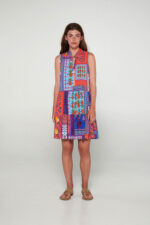 Εμπριμέ Αμάνικο Φόρεμα - Image 2