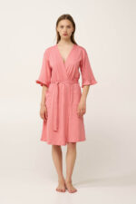 Γυναικεία Σταυρωτή Ρόμπα από Βαμβάκι - Image 2