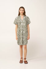 Καλοκαιρινό Φόρεμα από Ποπλίνα με V - Image 2