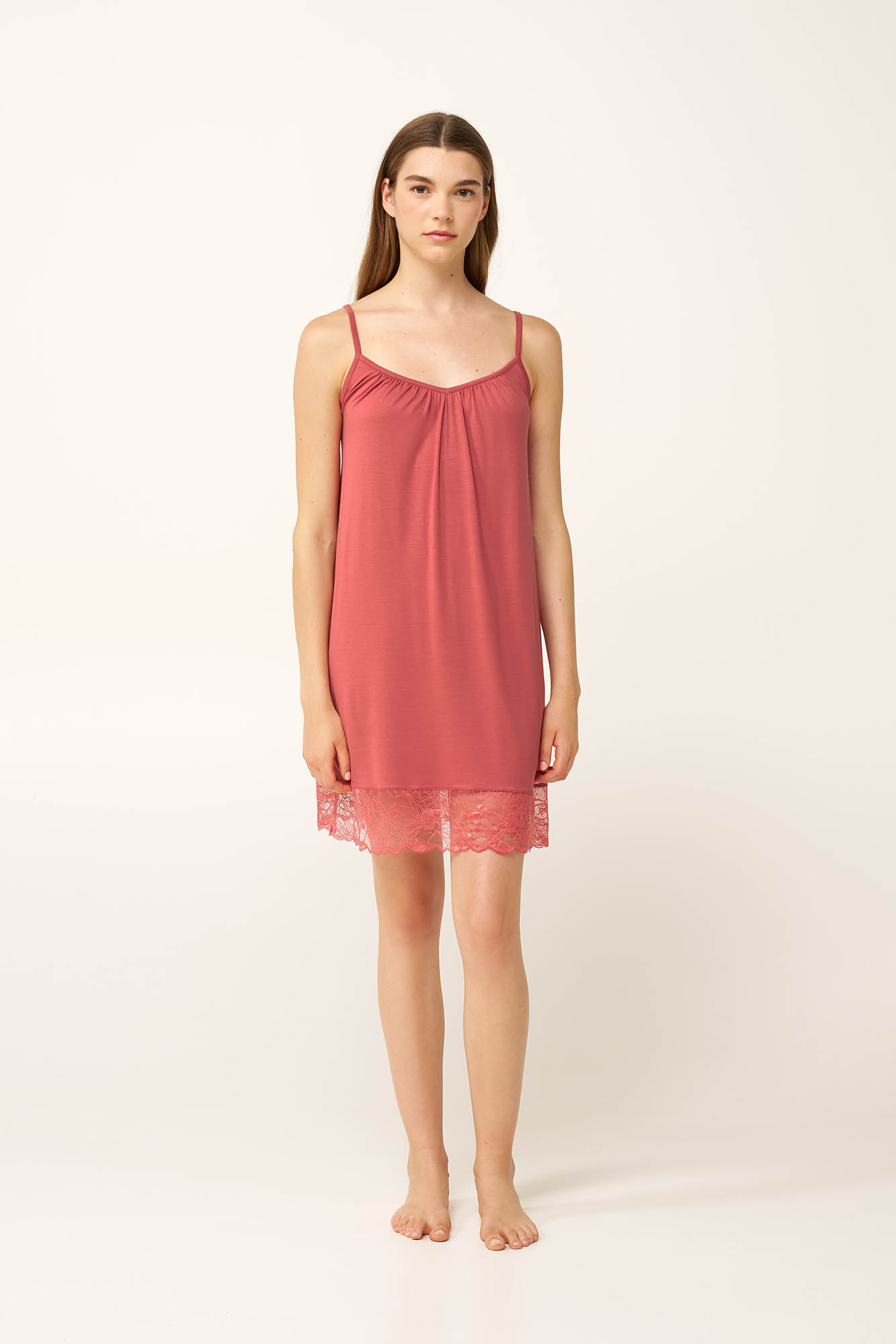 Νυχτικό Micromodal με Τιράντες