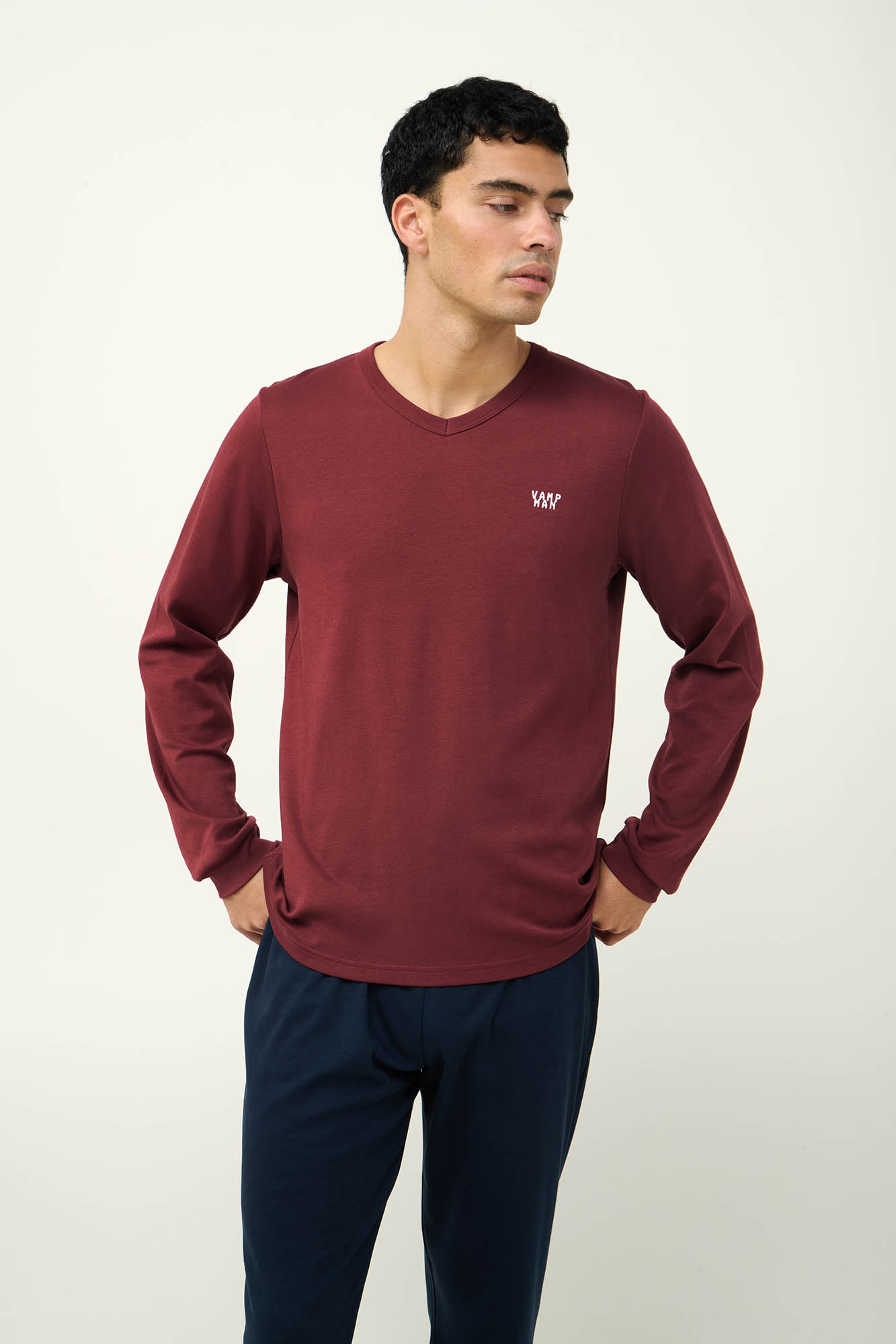 Ανδρική Βαμβακερή Πυτζάμα με Μανσέτες