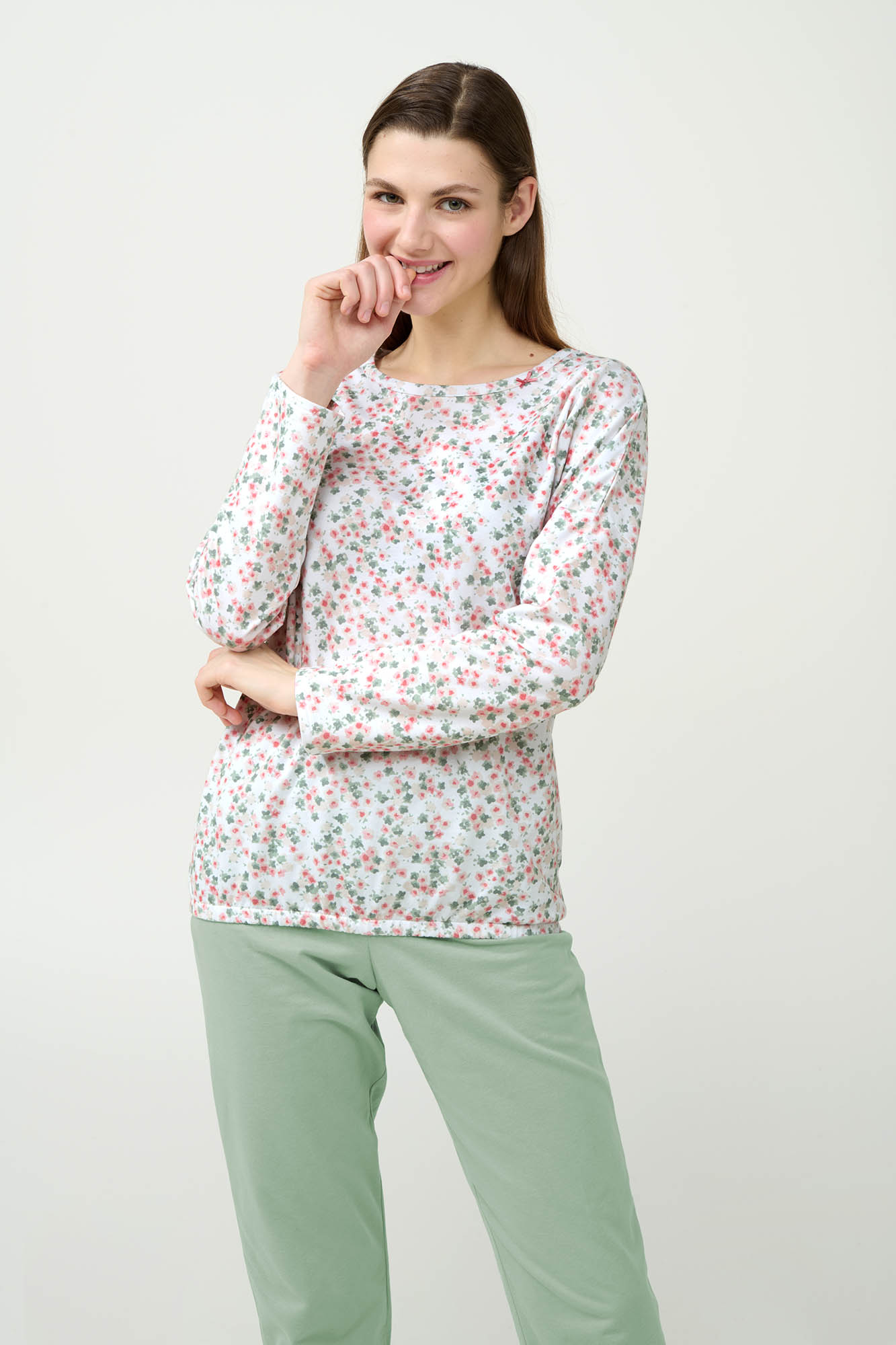 Γυναικεία Φούτερ Πυτζάμα με Μανσέτες