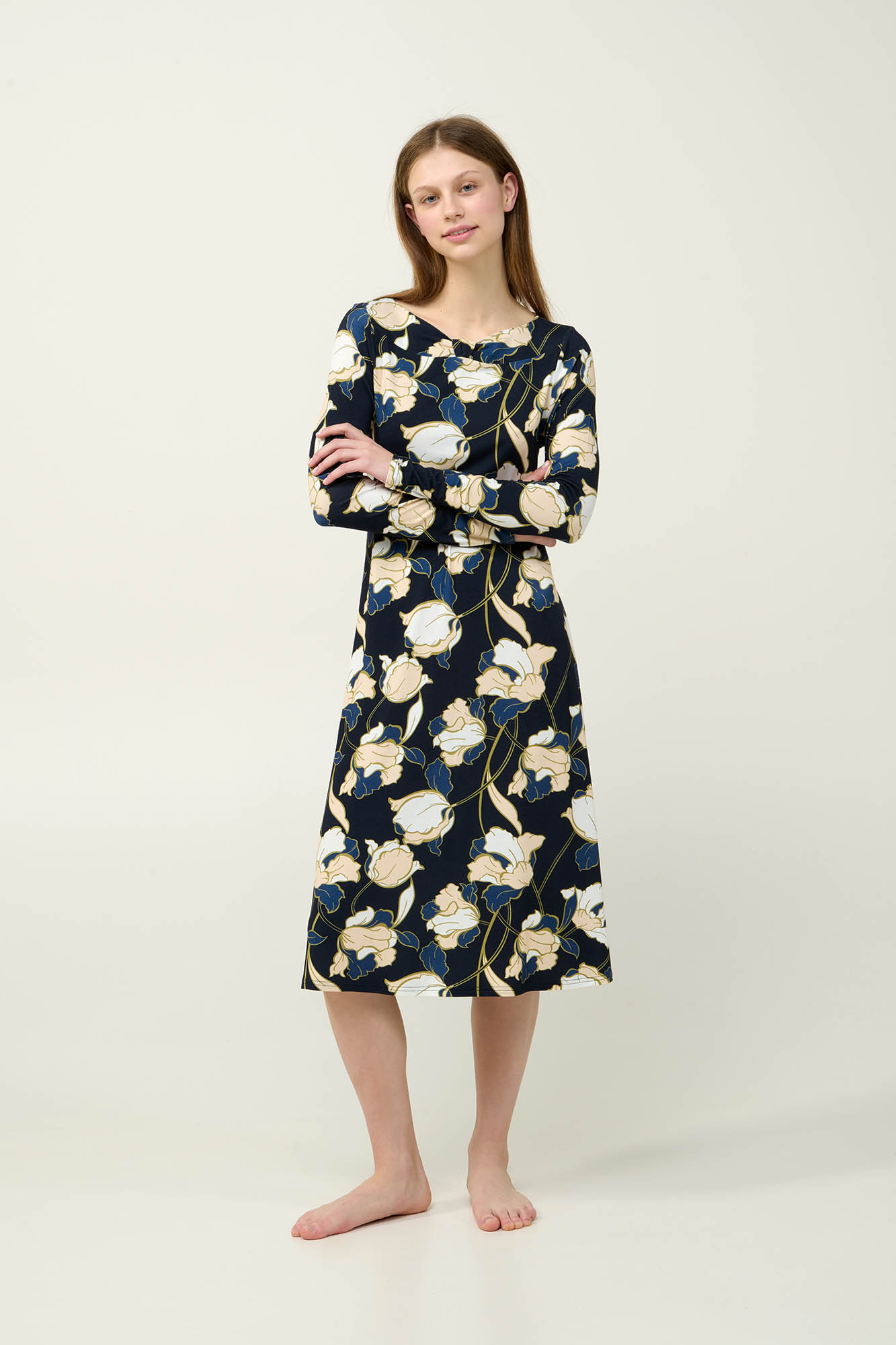 Γυναικείο Φλοράλ Νυχτικό Viscose