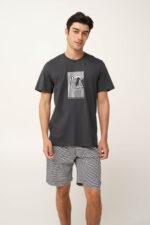 Ανδρική Καλοκαιρινή Πυτζάμα με Καραβάκι - Image 2