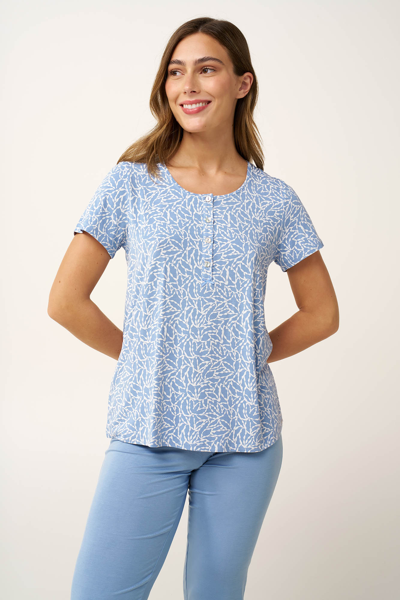 Γυναικεία Micromodal Πυτζάμα με Πατιλέτα