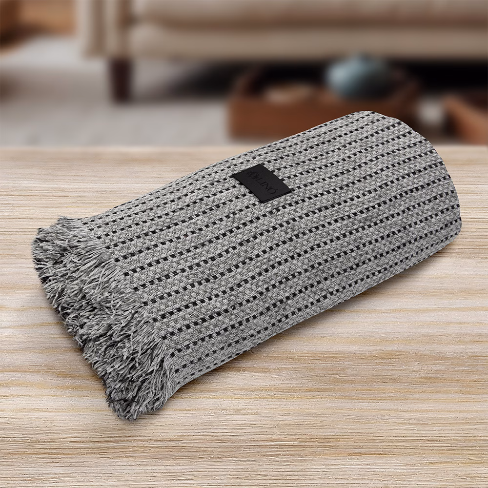 LINO Ριχτάρι Καναπέ Τριθέσιο (180x300) Velora Γκρι