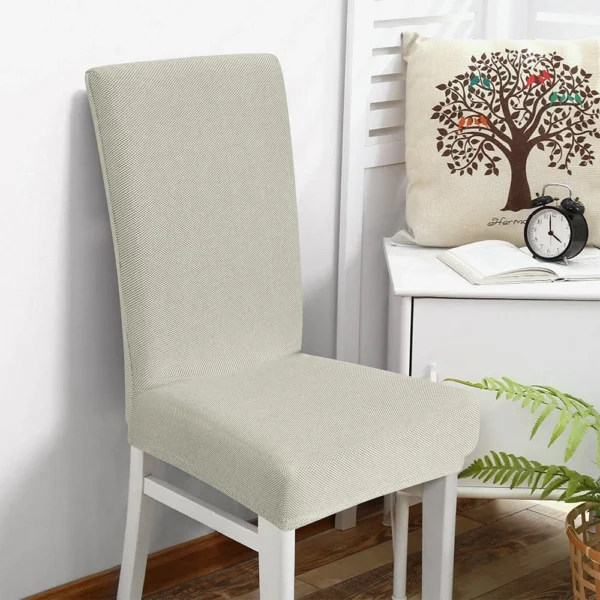 LINO Κάλυμμα Καρέκλας Ελαστικό Elegance Alabaster