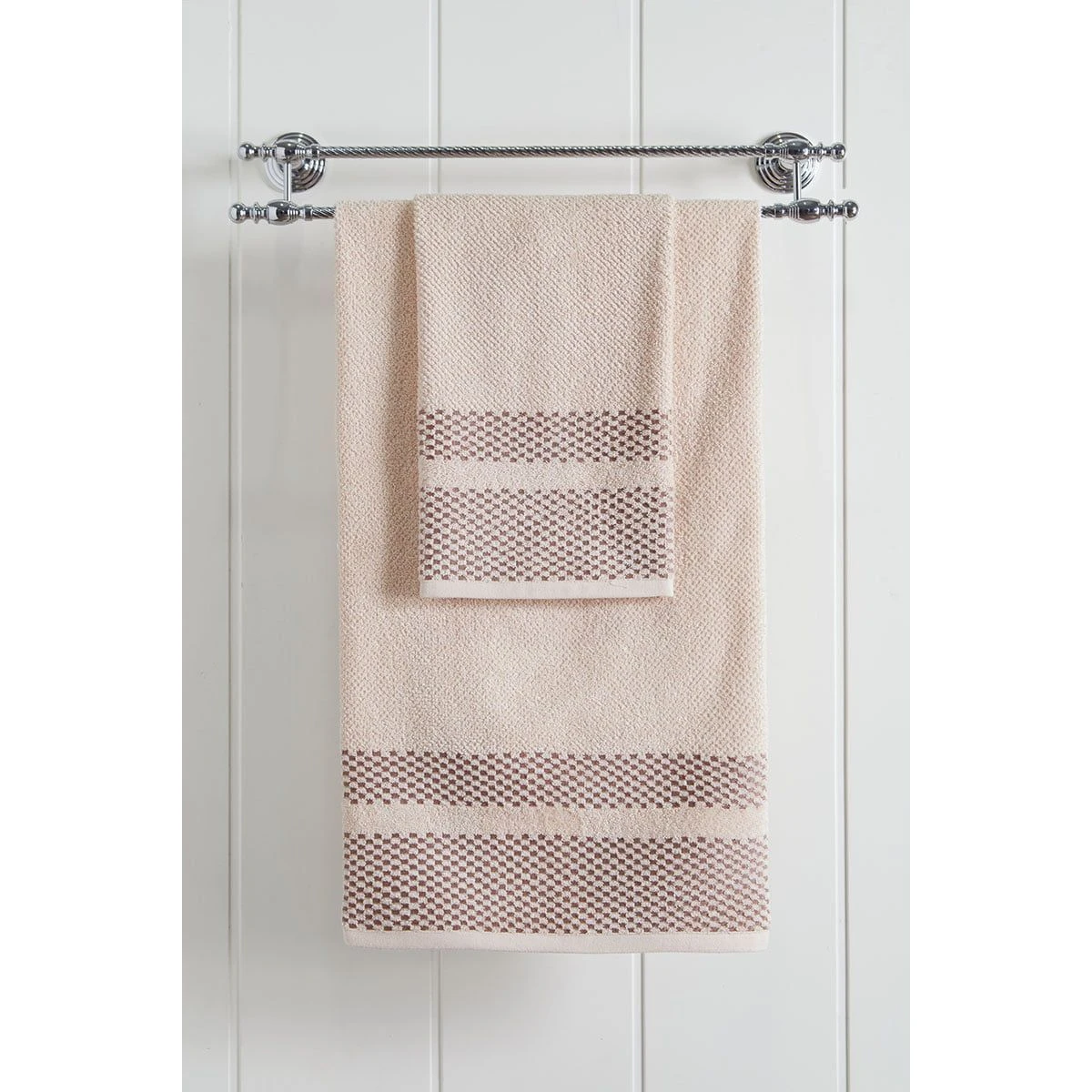 Beauty Home Πετσέτα προσώπου Art 3227 50x90 Εκρού