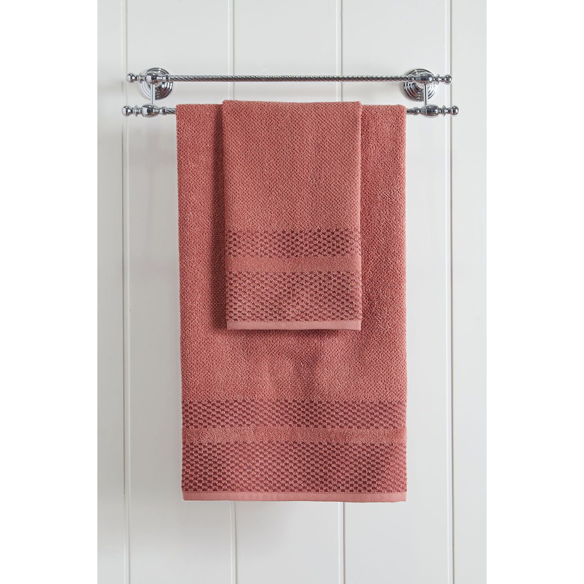 Beauty Home Πετσέτα προσώπου Art 3228  50x90  Κεραμιδί