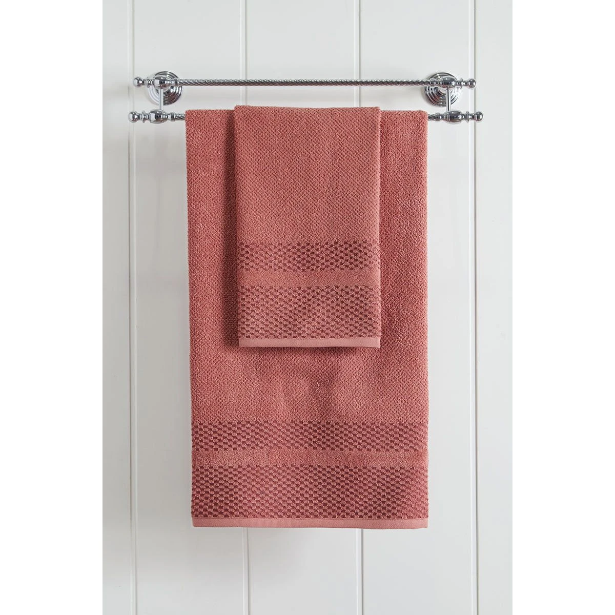 Beauty Home Πετσέτα προσώπου Art 3228  50x90  Κεραμιδί