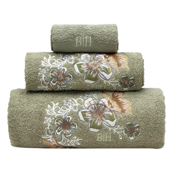 Beauty Home Σετ πετσέτες Art 3389 Σετ 3τμχ Πράσινο