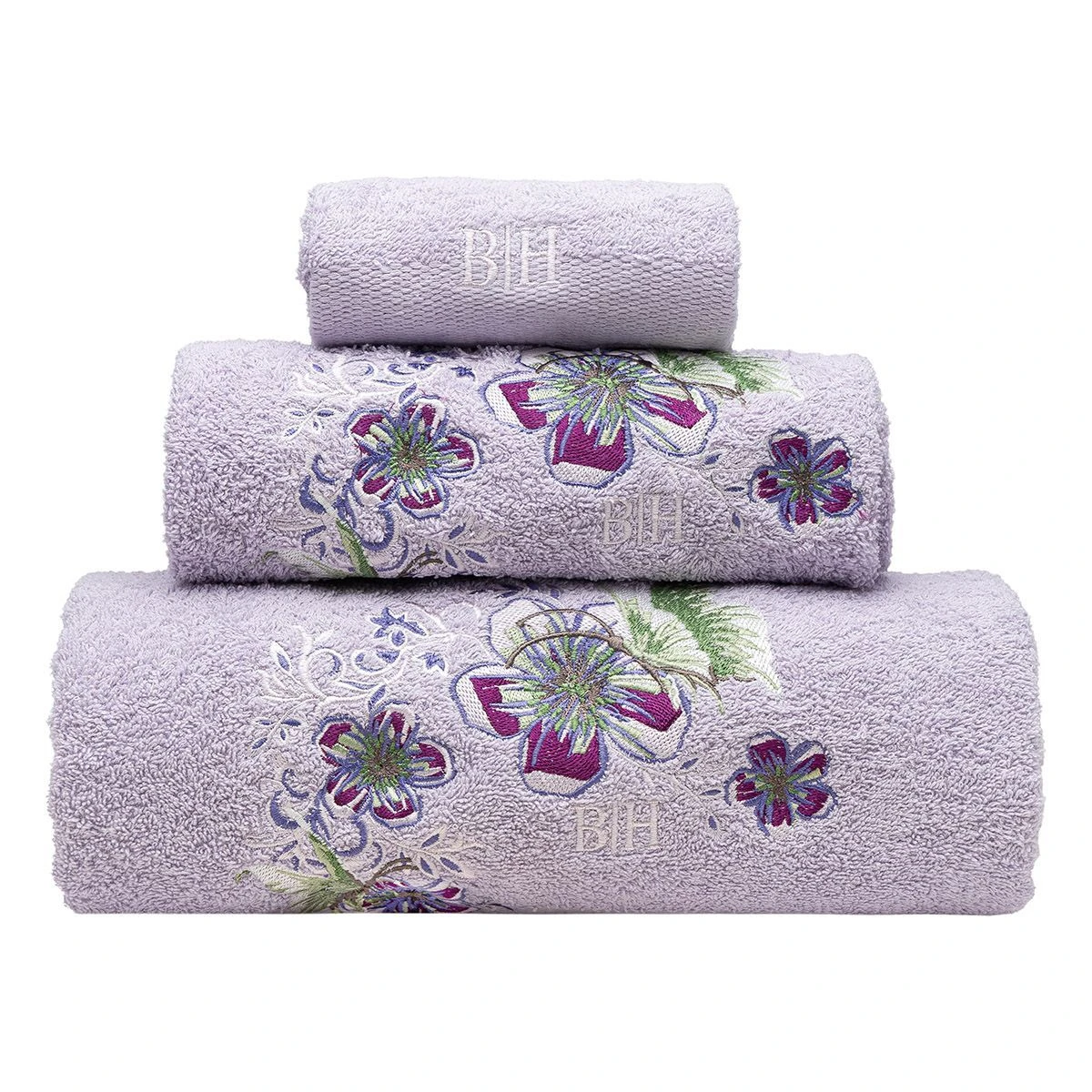 3390 Beauty Home Σετ πετσέτες Art 3390 Σετ 3τμχ Λιλά