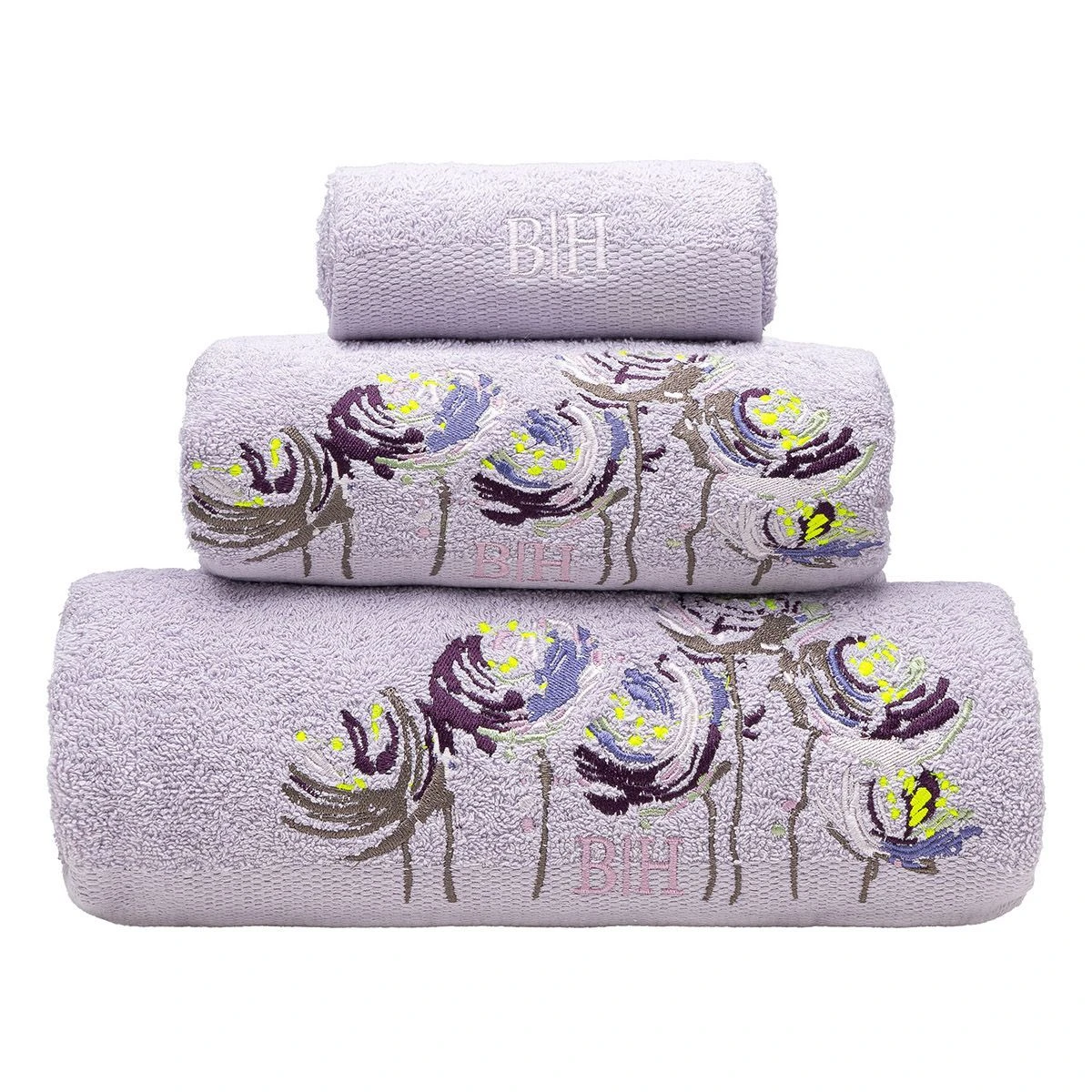 Beauty Home Σετ πετσέτες Art 3396 Σετ 3τμχ Λιλά