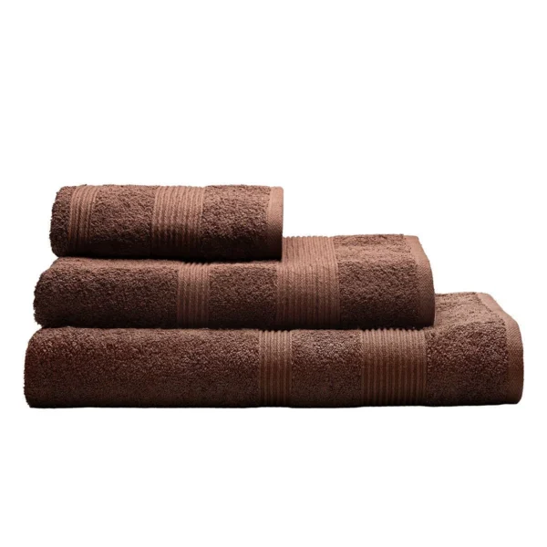 3400_brown Beauty Home Πετσέτα μπάνιου King Size Euphoria Art 3400 90x180 650gsm Καφέ
