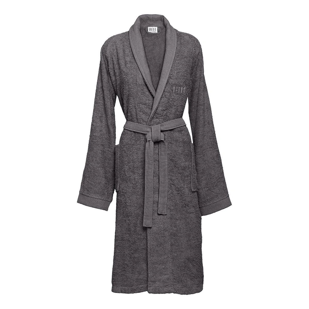 3401 Beauty Home Μπουρνούζι με γιακά Art 3401 Ανθρακί