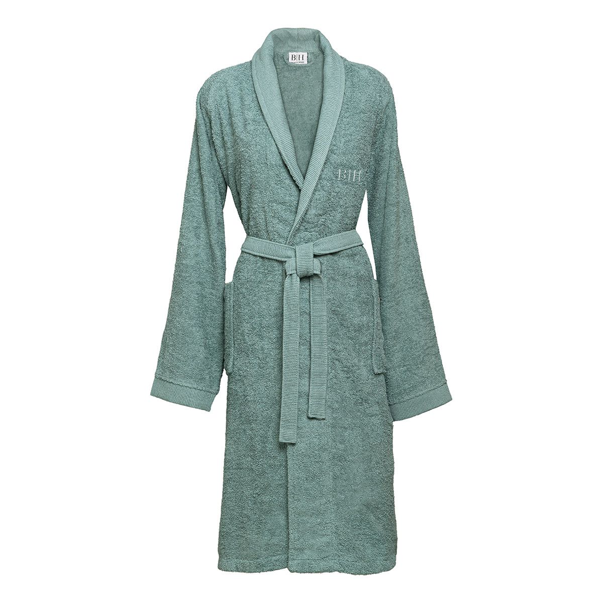 Beauty Home Μπουρνούζι με γιακά Art 3402 Σμαραγδί