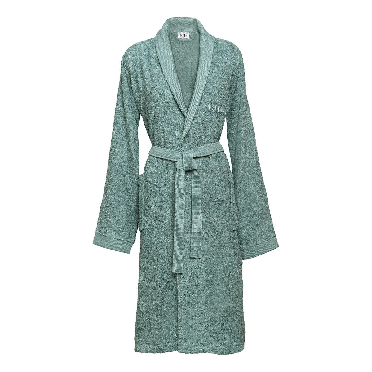 Beauty Home Μπουρνούζι με γιακά Art 3402 Σμαραγδί