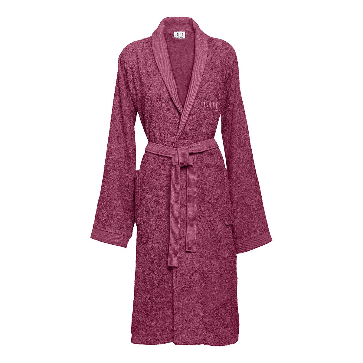 Beauty Home Μπουρνούζι με γιακά Art 3404 Δαμασκηνί