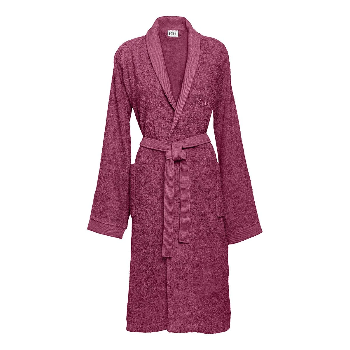 Beauty Home Μπουρνούζι με γιακά Art 3404 Δαμασκηνί