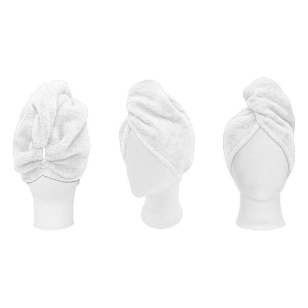 3407c Beauty Home Πετσέτα μαλλιών Turban Art 3407 Λευκό
