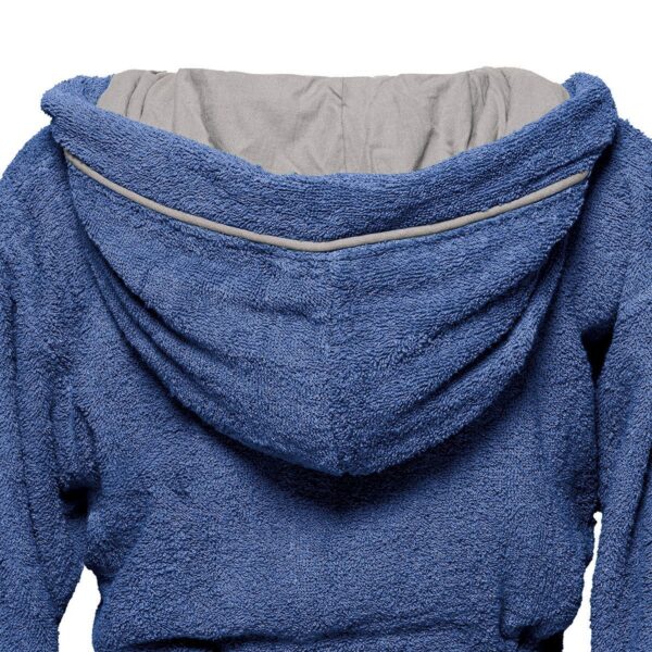 Beauty Home Μπουρνούζι με κουκούλα Art 3426 Μπλέ