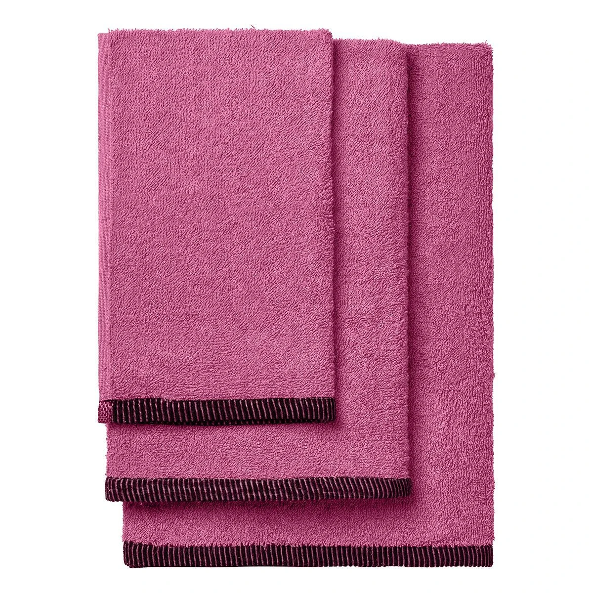 3455 Beauty Home Σετ πετσέτες Art 3455 Σετ 3τμχ Φουξ